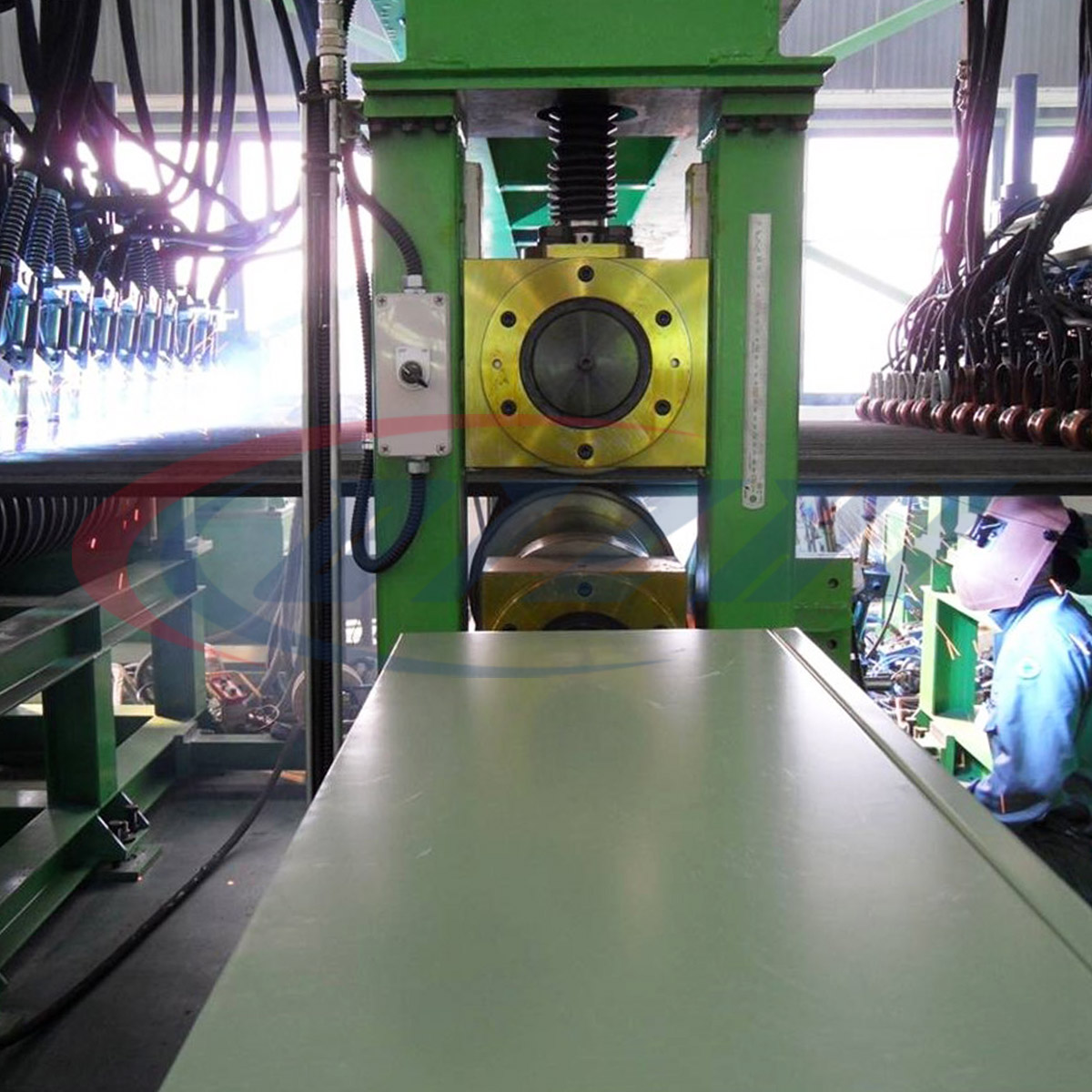 Automatic membrane panel production line (GMAW)