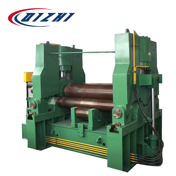 Hydraulic three-roller plate rolling machine