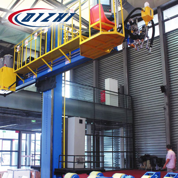Automatic manned welding column and boom