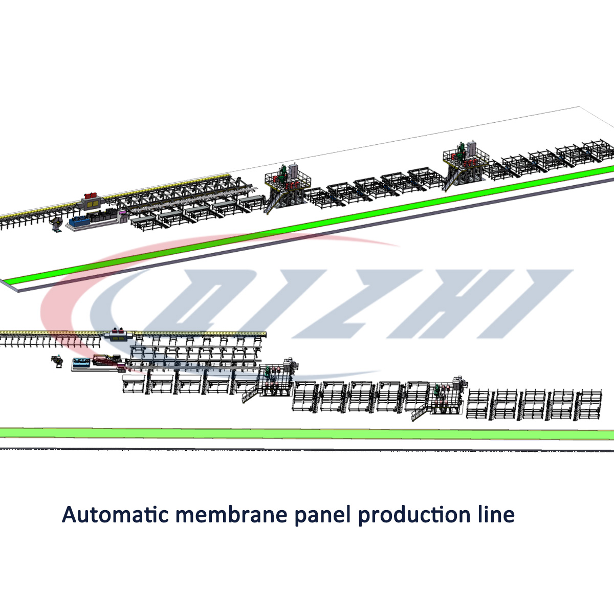 Linea di produzione automatica di pannelli a membrana