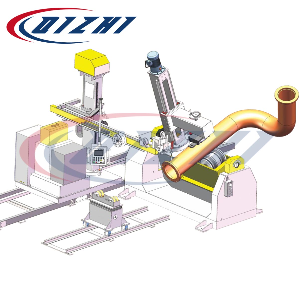 Automatische Rohrschweißmaschine mit Rohrpositionierer