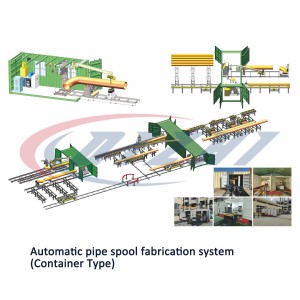 Système de fabrication de bobines de tuyaux (type de conteneur)