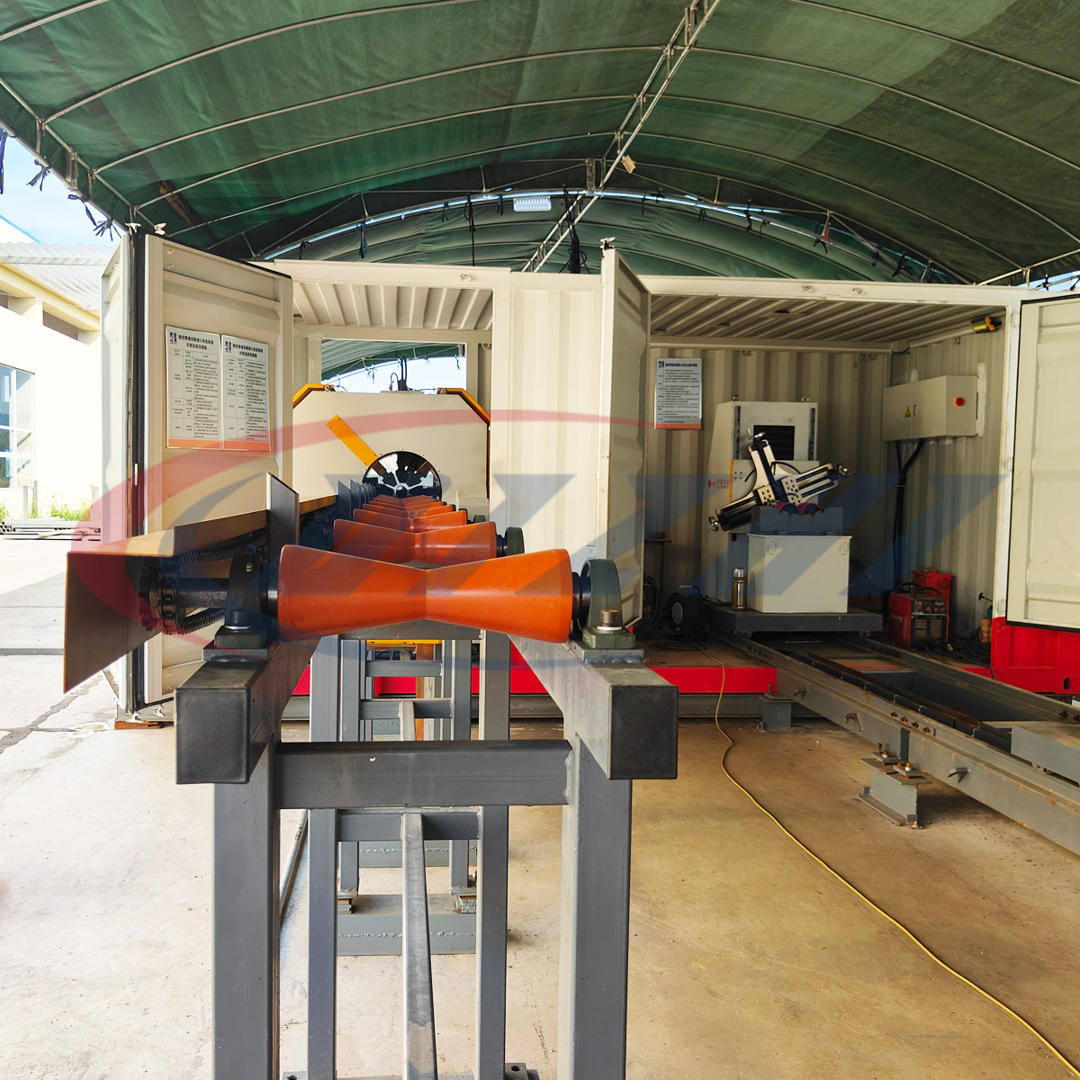 sistem fabrikasi spul pipa tipe container2