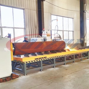 Multi-axis plasma and flame automatic pipe cutting and profiling machine